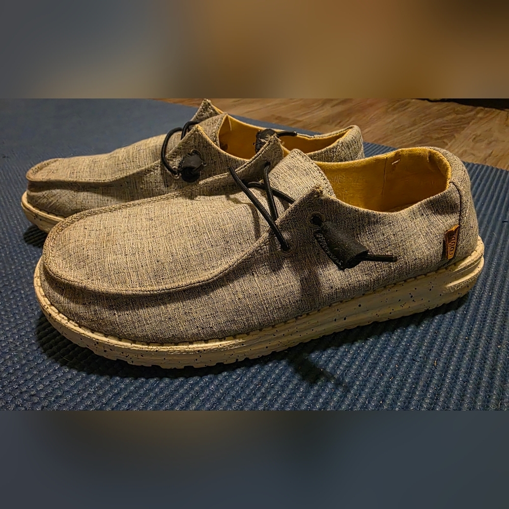 Hey Dude Women's Gray And Navy Slip-Ons